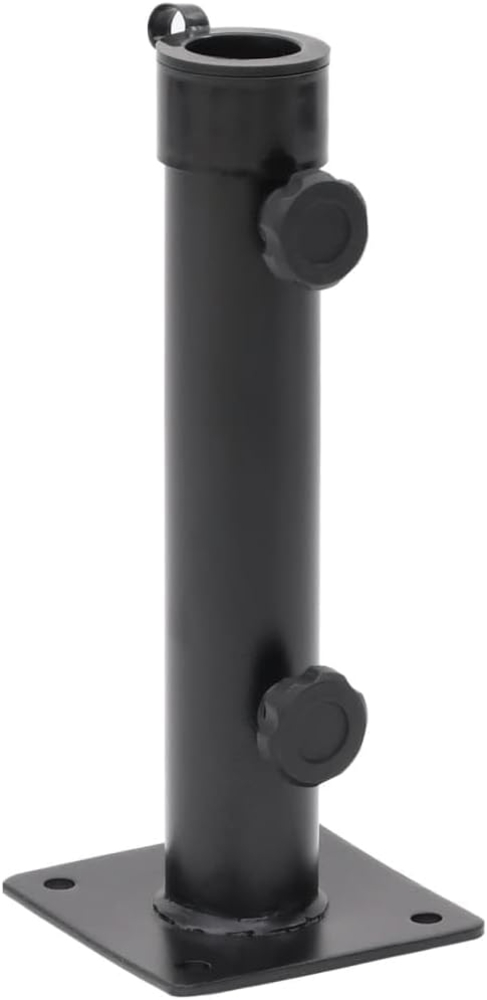 vidaXL Sonnenschirmständer für Ø38/48 mm Mast Mattschwarz Stahl 4003373 Bild 1