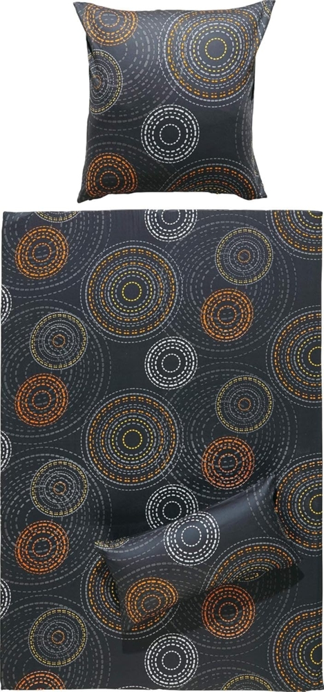 Erwin Müller Bettwäsche Bettwäsche, Mako-Satin, 3 teilig, Kreise Bild 1