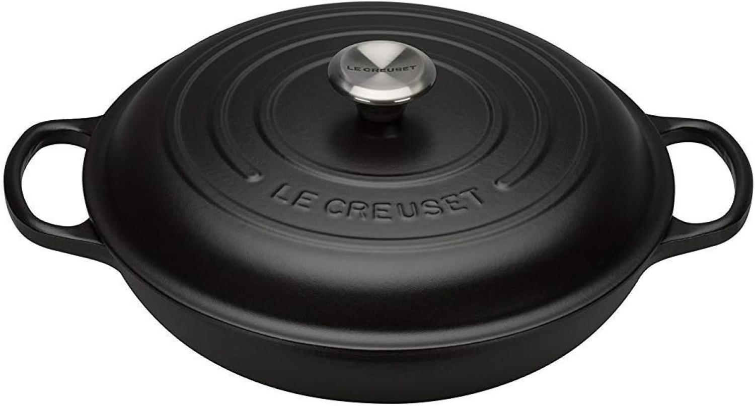 Le Creuset Signature Gourmet-Profitopf 30 cm, Schwarz/Schwarz Bild 1