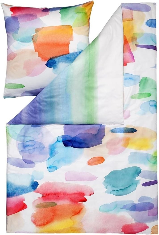 Estella Mako-Satin Wendebettwäsche Splash multicolor|240x220 cm + 2x 80x80 cm Bild 1