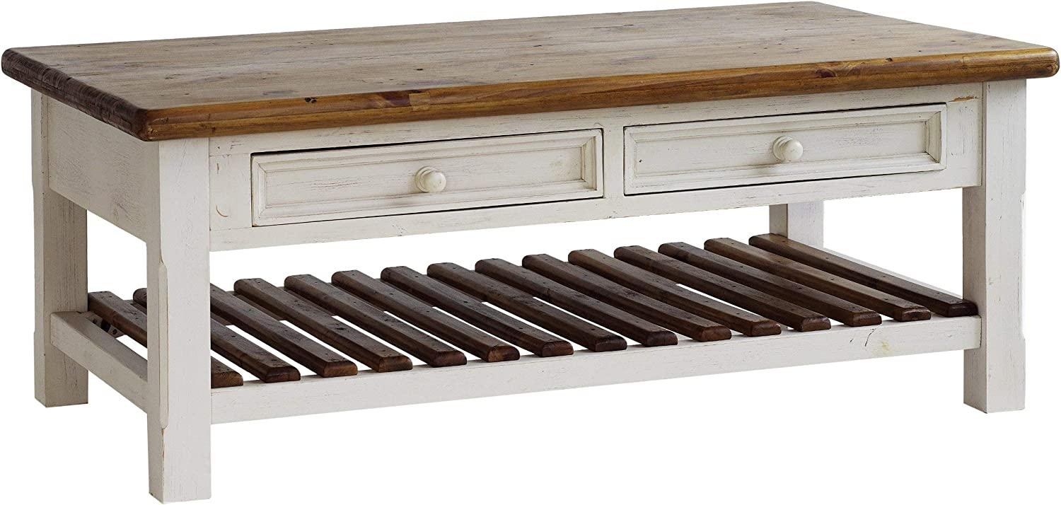 'Bodde' Couchtisch, Kiefer massiv/ vintage used Look, 55 x 80 x 140 cm Bild 1