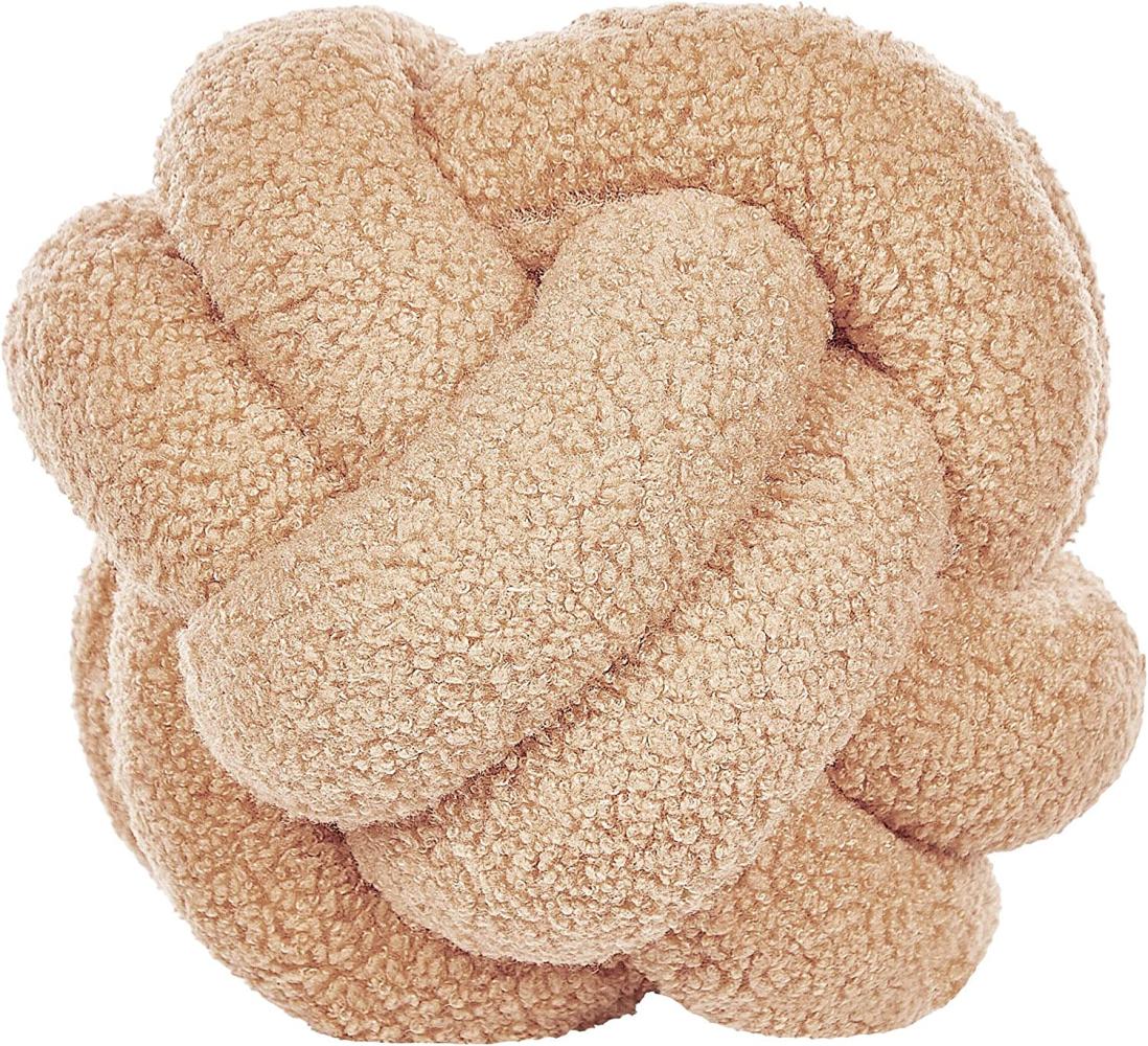 Dekokissen Ohne Muster MALNI Bouclé 19 x 19 cm Sandbeige Bild 1