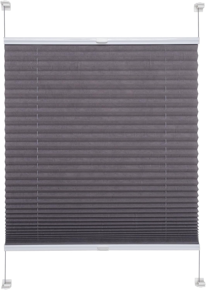 Liedeco Plissee Pastell, Lichtschutz, ohne Bohren, verspannt, Klemmfix, Klemmfix-Plissee, Pastell Bild 1