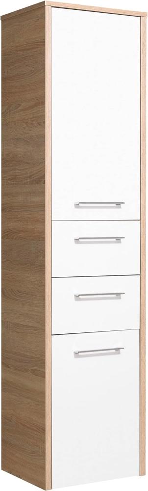 Pelipal Quickset 382 Midischrank, Holzdekor, Eiche Natur, 33,0 x 40,0 x 160,0 cm Bild 1