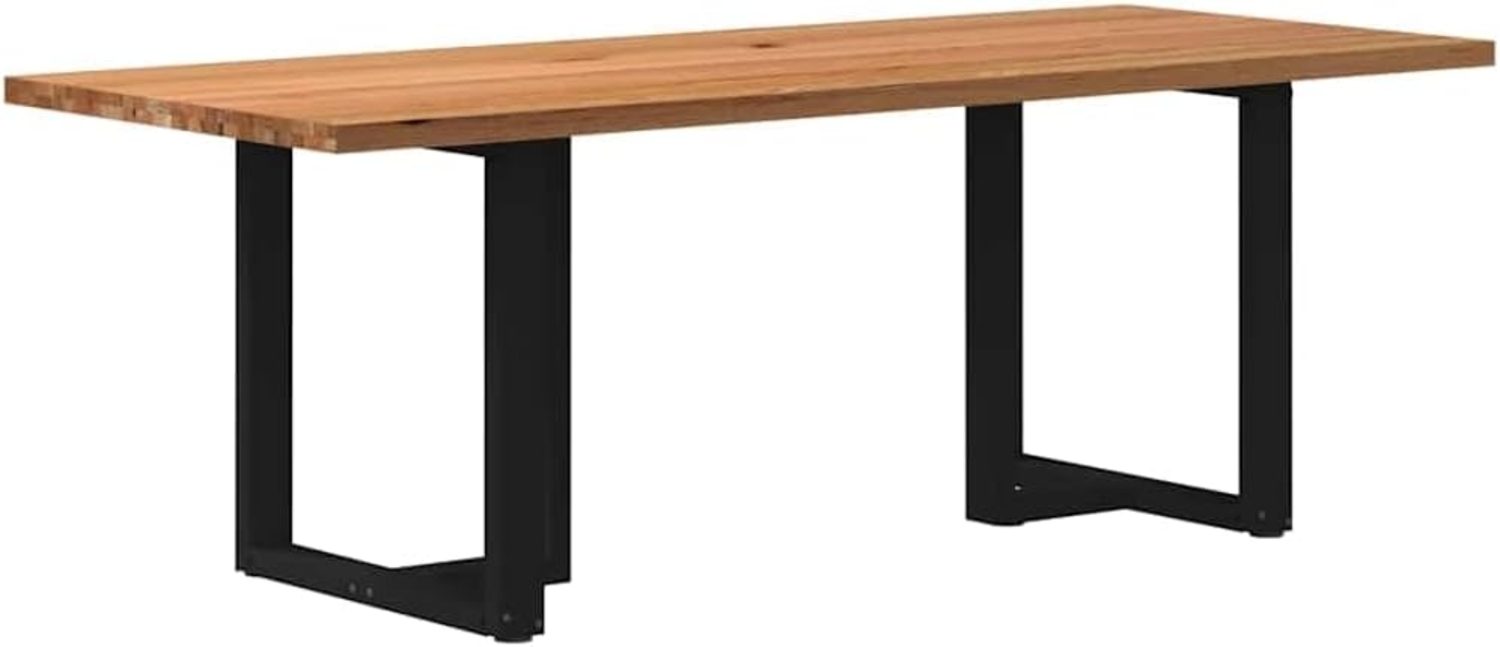 Esstisch Hellbraun 220 x 90 x 74 cm Massivholz Eiche Rechteckig 3304288 Bild 1