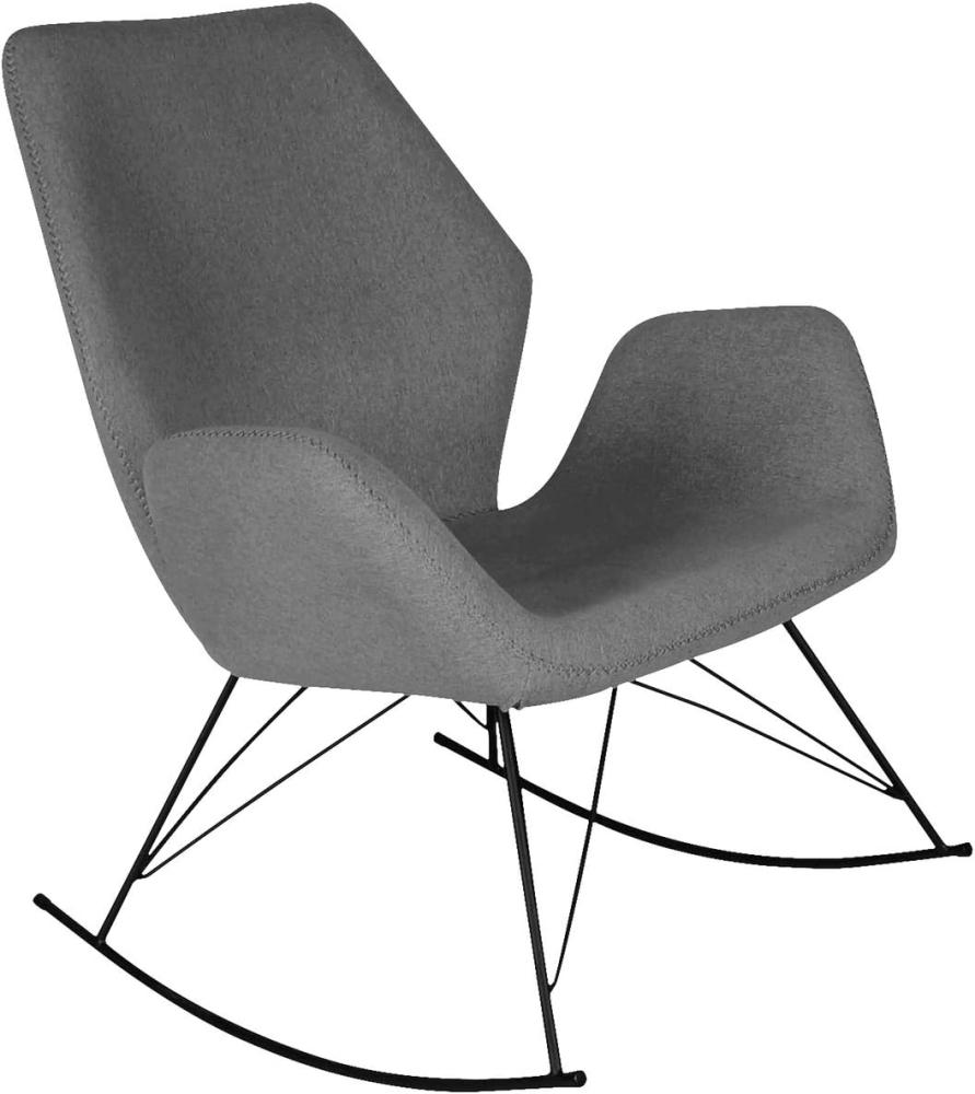 Homexperts 'VICTOR' Schaukelstuhl, grau, B 74 x H 94 x T 85 cm Bild 1