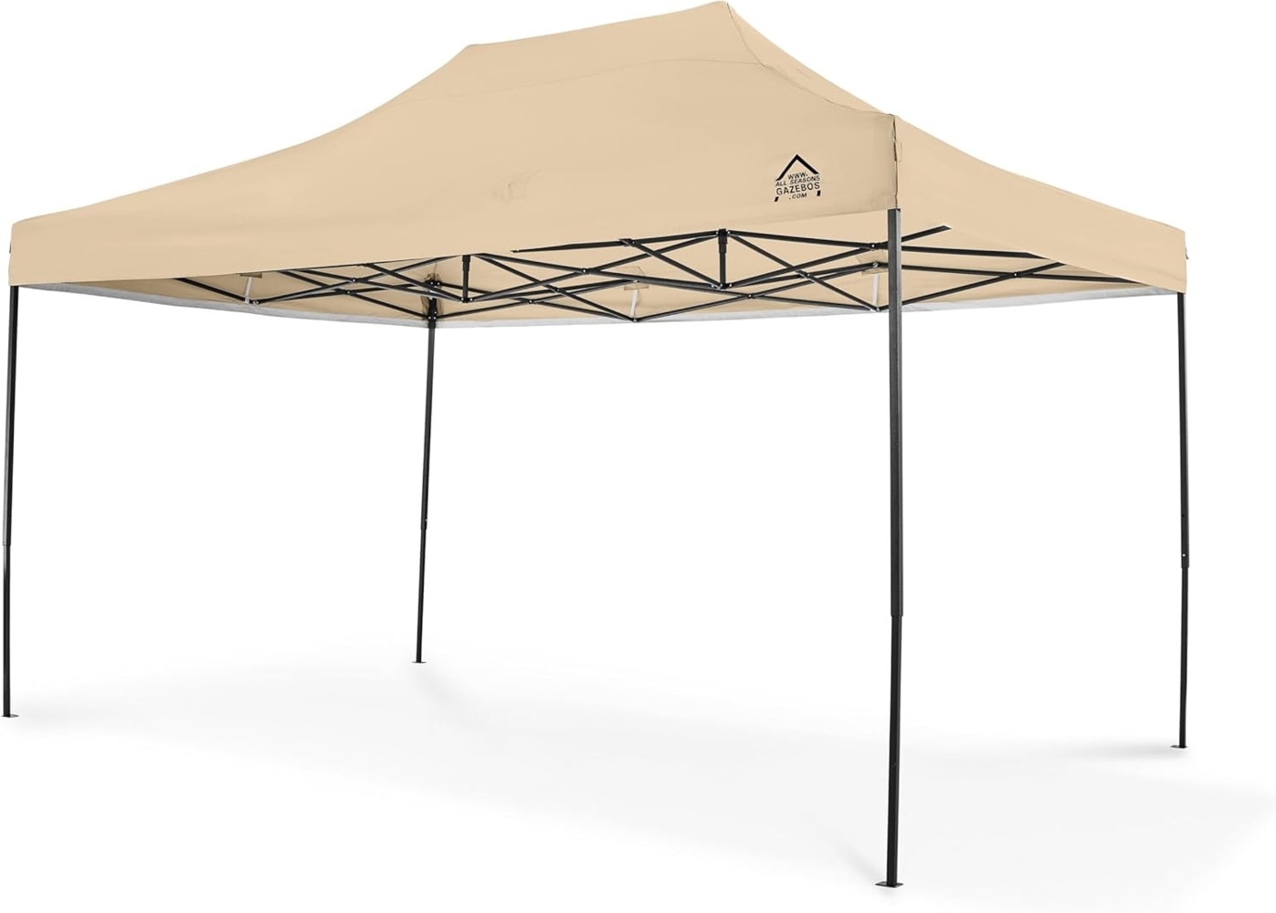 All Seasons Gazebos 3x4. 5m vollständig wasserdichtes Faltpavillon - Beige Bild 1