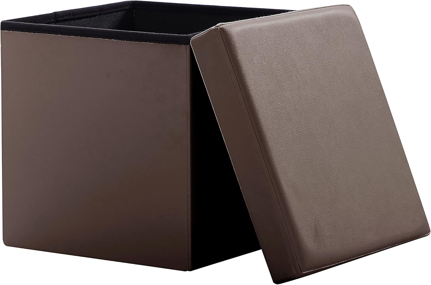 Zedelmaier Sitzhocker Sitzwürfel mit Stauraum Fußbank Truhen Aufbewahrungsbox faltbar belastbar bis 300 kg, Deckel abnehmbar, 38 x 38 x 38 cm Bild 1