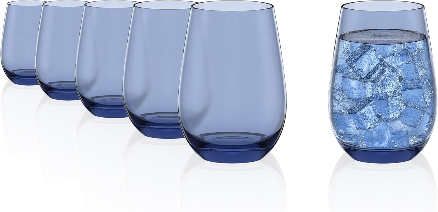 Stölzle Lausitz ELEMENTS Becher Kids 335 ml blaugrau 6er Set - A Bild 1