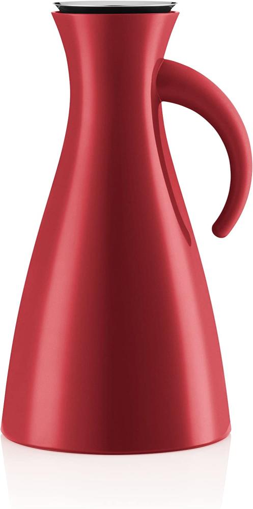 Eva Solo Isolierkanne, Kaffeekanne, Thermokanne, Teekanne, Glas/Kunstoff/Edelstahl, Rot, 1 L, 502913 Bild 1