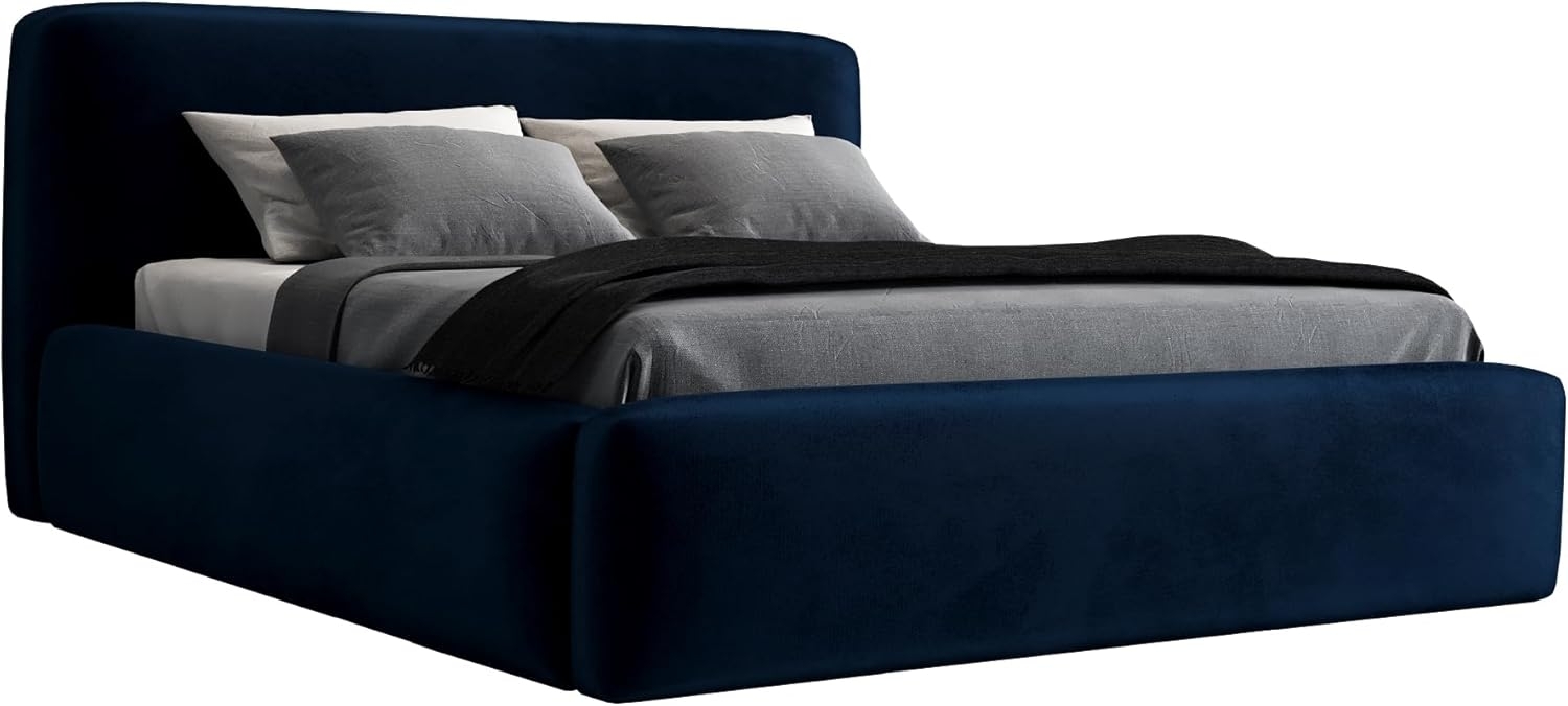 Polsterbett LUMO 160x200 ohne Matratze mit Bettkasten und Lattenrost. Farbe: Blau 11 Bild 1