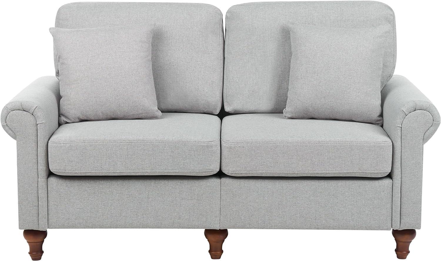 2-Sitzer Sofa hellgrau GINNERUP Bild 1