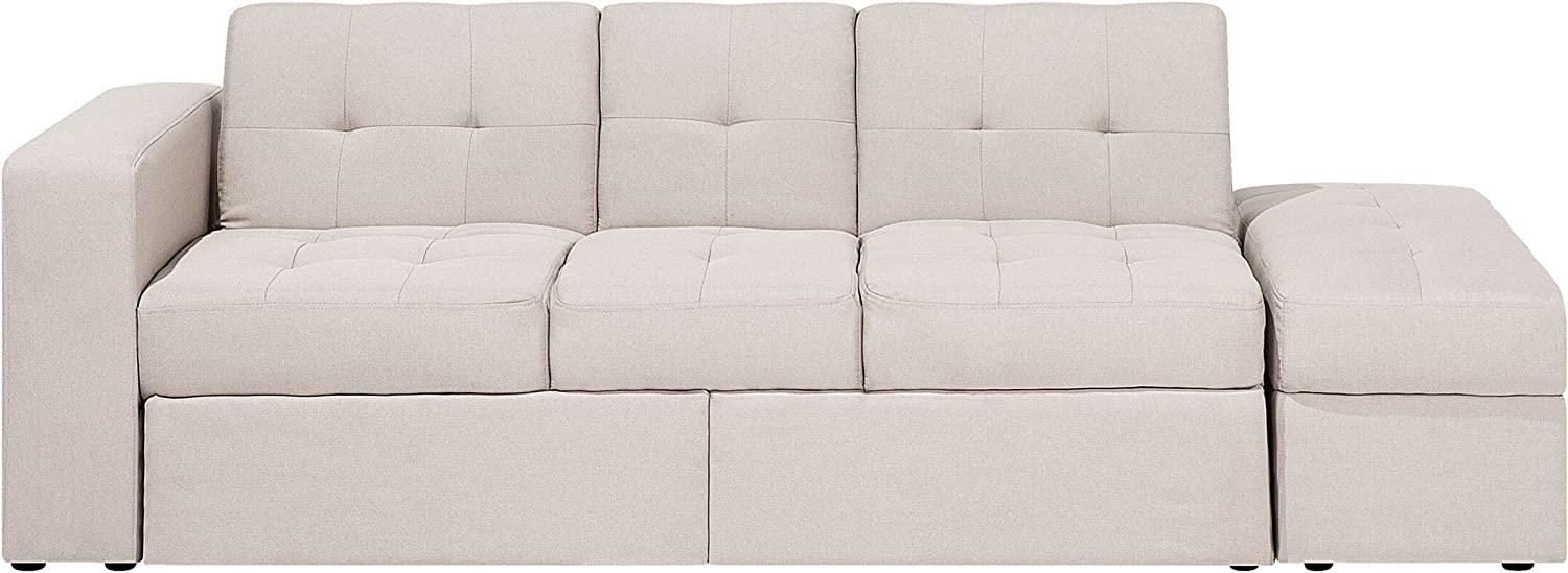 Schlafsofa 3-Sitzer Polsterbezug beige FALSTER Bild 1