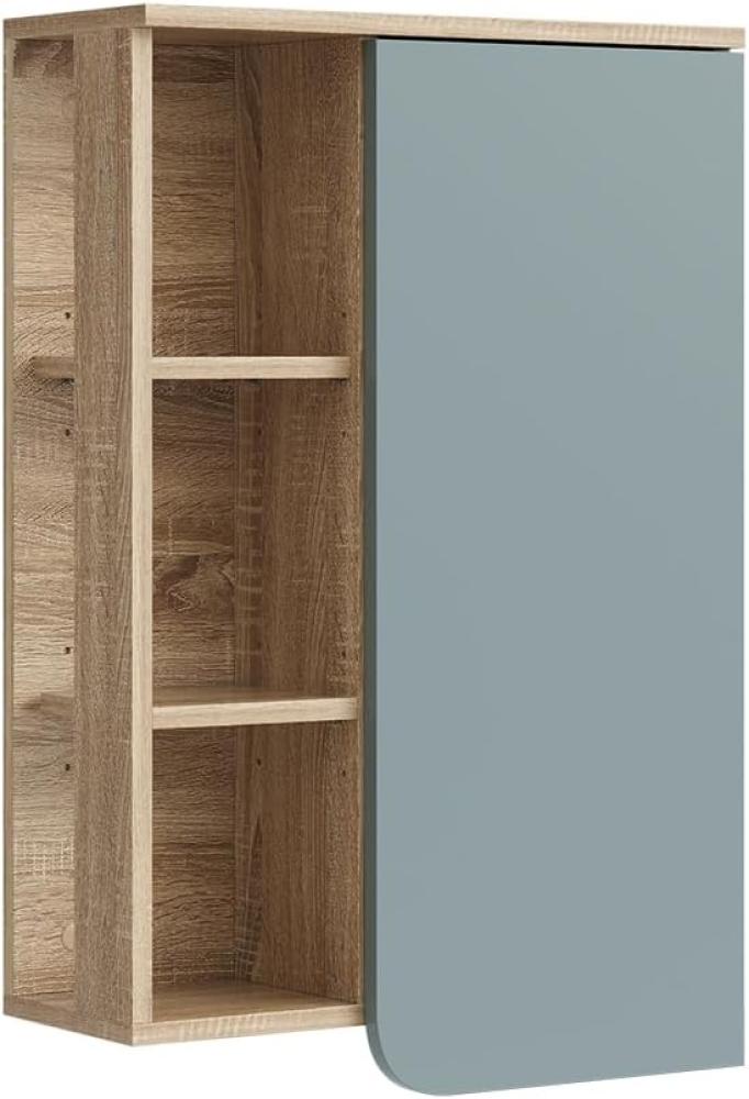 Vicco Hängeschrank Karen Sonoma Blau 50 x 75 cm Tür offene Fächer Bild 1