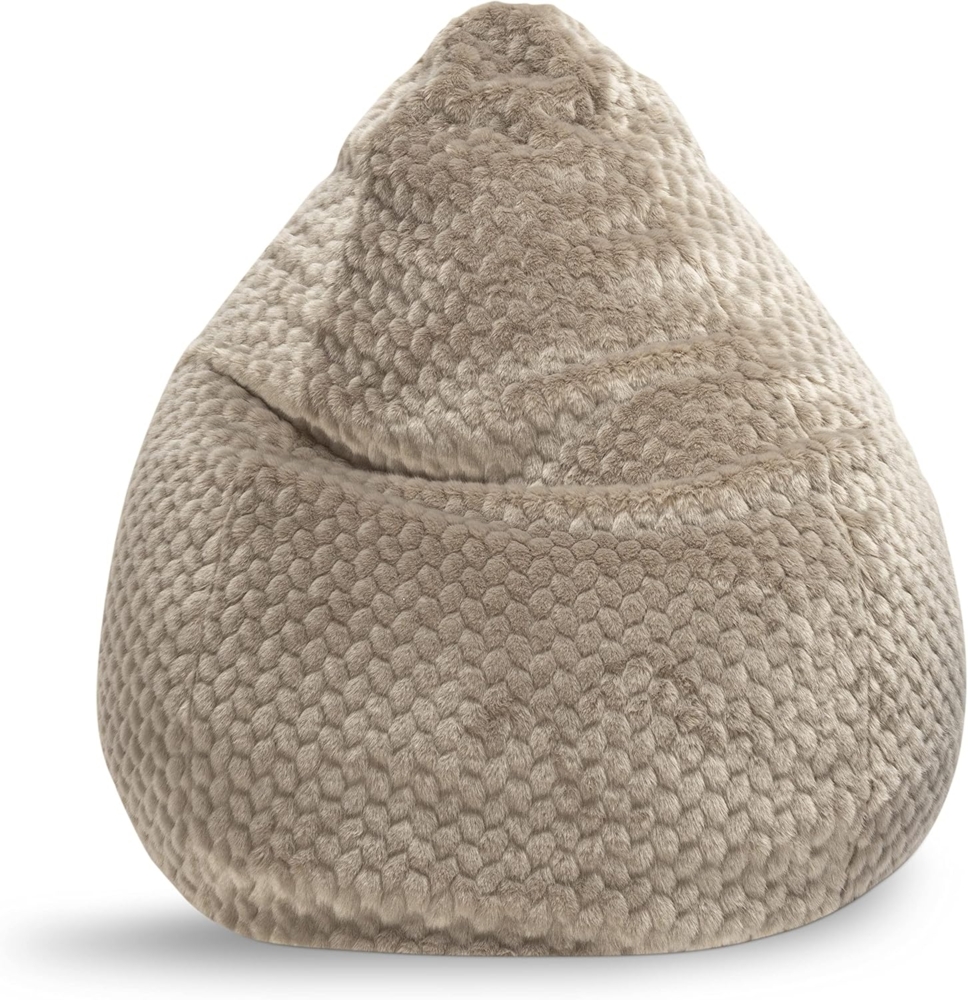 Sitzsack 80x130cm Taupe Bild 1