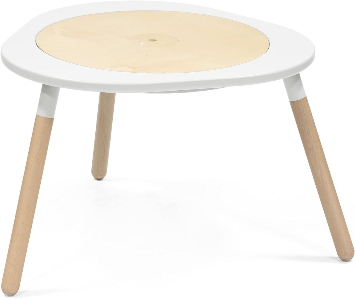 Stokke 'MuTabl V2' multifunktionaler Spieltisch, Kollektion 2023, Holz, Weiß Bild 1