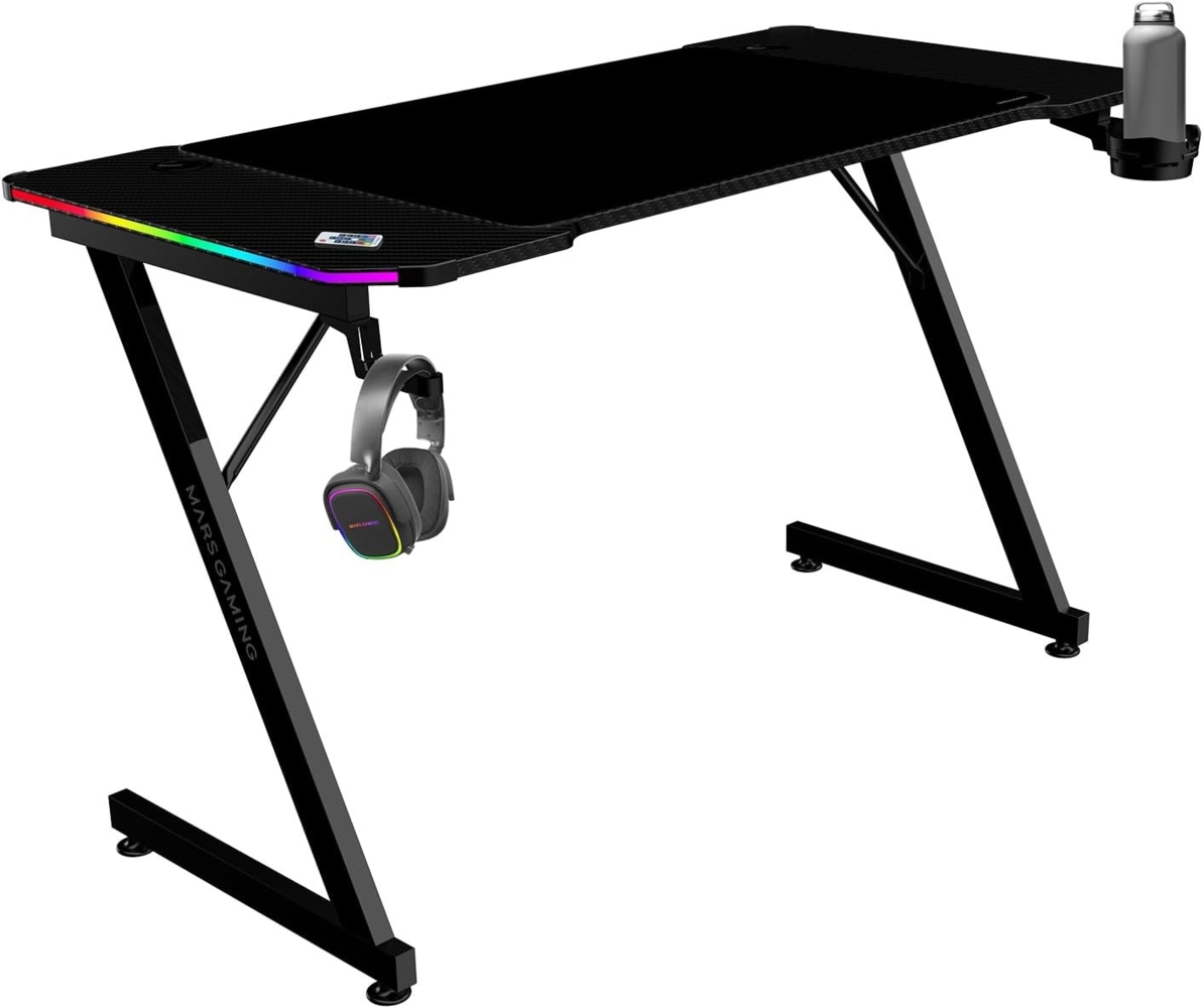 Mars Gaming MGD-X120RGB Mesa Ergonómica ARGB Mando Alfombrilla XXL Soportes Externos 120x60 cm Negro Bild 1