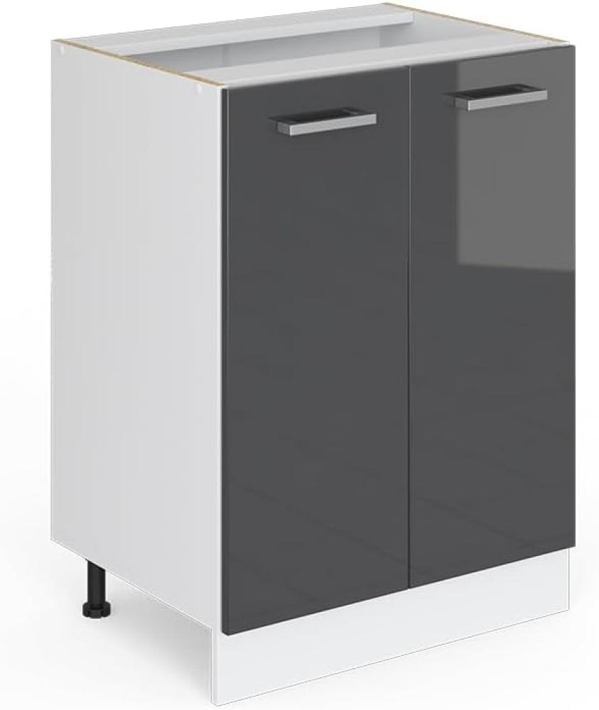 Vicco Küchenschrank R-Line Küchenzeile Hängeschrank Unterschrank Küchenschränke Küchenunterschrank Arbeitsplatte (anthrazit ohne Arbeitsplatte, Unterschrank 60 cm) Bild 1