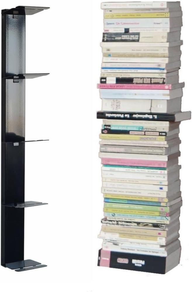 Bücherturm Booksbaum 2 Wand klein : Schwarz Bild 1
