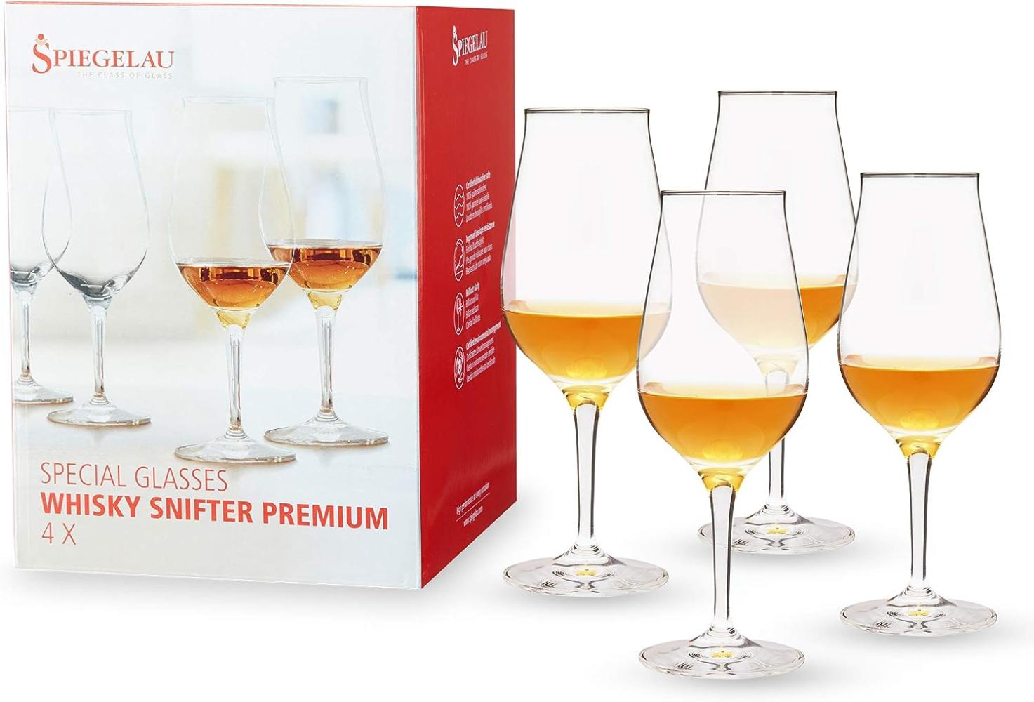 Spiegelau Special Glasses Whisky Snifter Premium, 4er Set, Whiskyglas, Whiskygläser, Kristallglas, 280 ml, 4460177 Bild 1