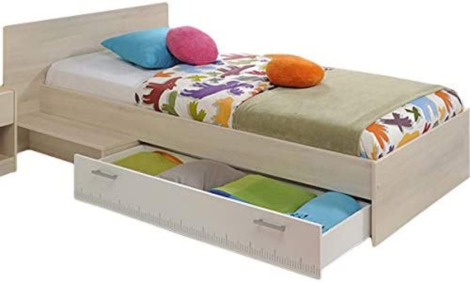 Parisot Jugendbett Charly 90x200 cm Grau / Weiß Bild 1