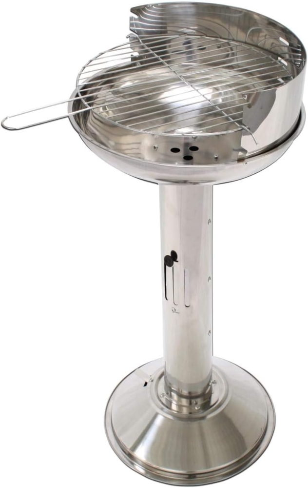 Kynast Edelstahl Säulengrill Ø 39 cm Holzkohlegrill rund 613-400745 Bild 1