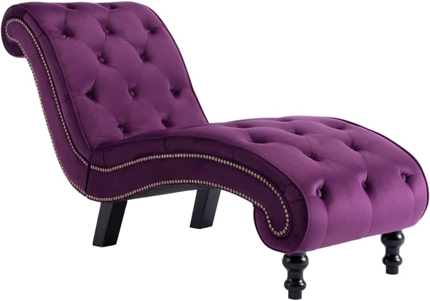 vidaXL Chaiselongue Lila Samt 248612 Bild 1