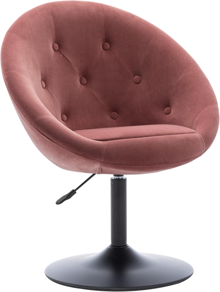 Duhome Loungesessel 509A, Cocktailsessel Clubsessel Schminktischstuhl Drehstuhl Höhenverstellbar Bild 1