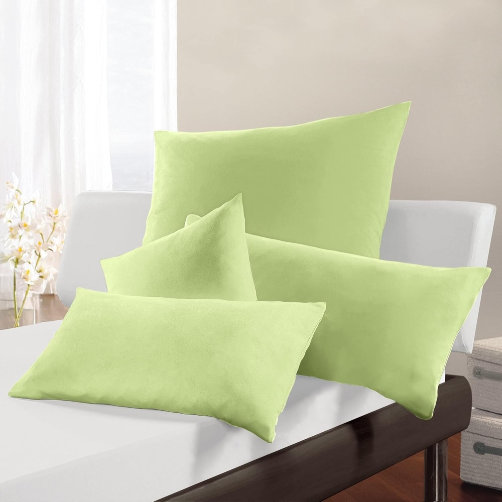 Estella Fein Jersey Kissenhülle 80x80 cm Atelier Jersey-Kissen lind Bild 1