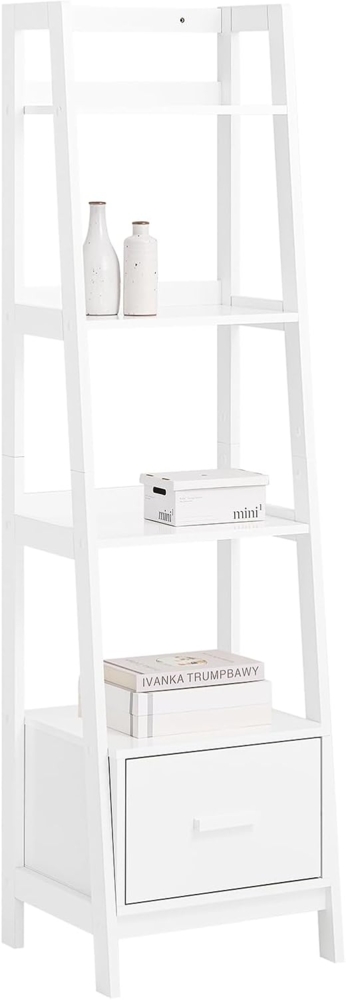 SoBuy Leiterregal,Bücherregal,mit Ablagen und Schublade Bild 1