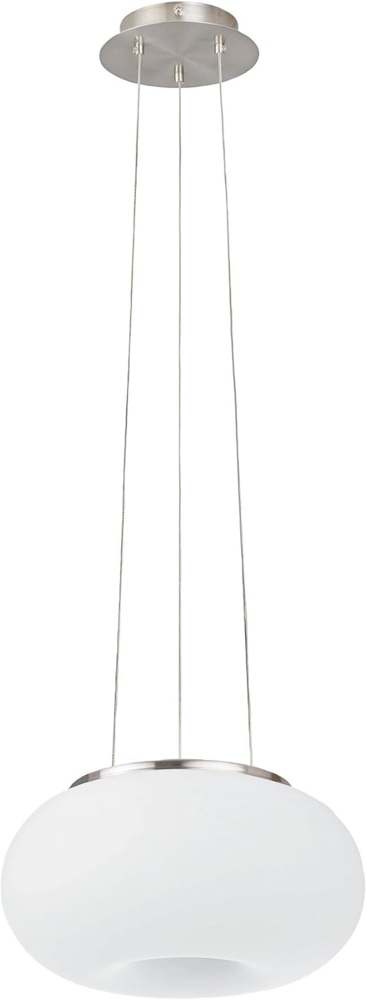 Eglo 86813 Pendellampe OPTICA nickel-matt, E27 max. 2X40W H:110cm Ø28cm dimmbar Bild 1