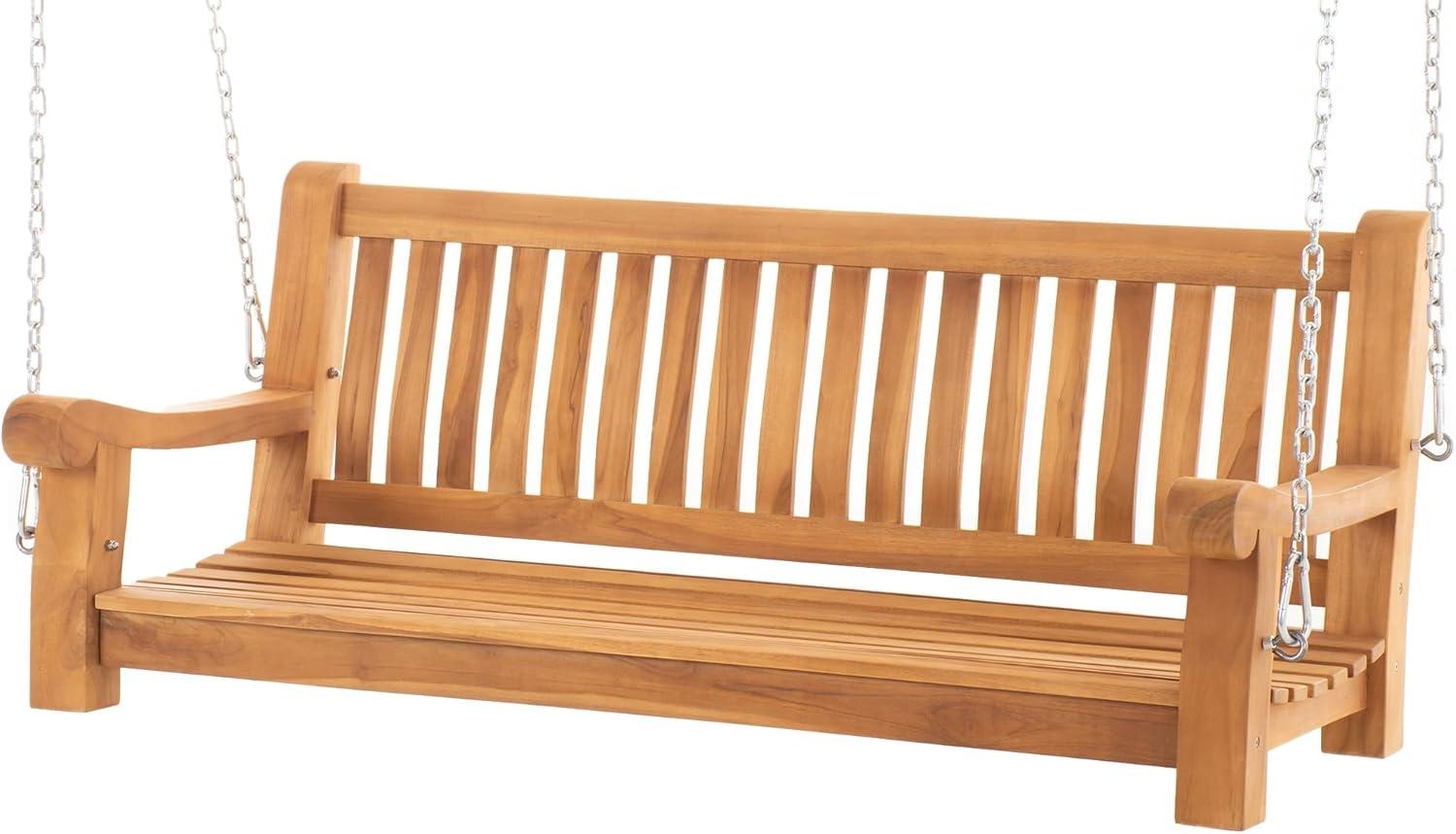 Schaukelbank Joyce 120 cm teak Bild 1