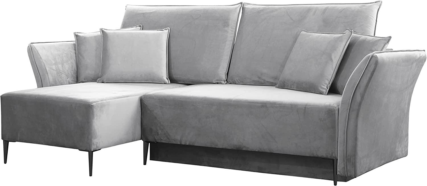 Ecksofa Mokoli (Farbe: Tiffany 15, Füße: Schwarz) Bild 1