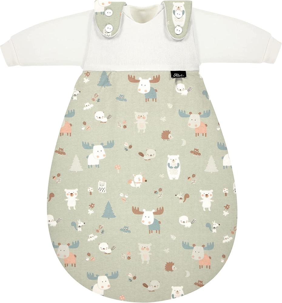 Alvi Baby-Mäxchen 3-teilig Schlafsack mit Innensack Baby Forest Größe 56/62 Bild 1