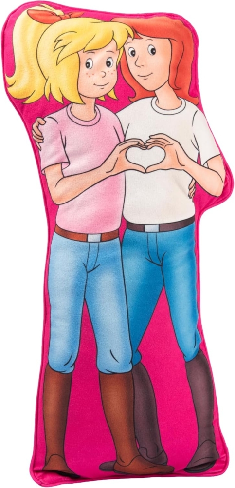 United Labels® Dekokissen Bibi & Tina - BFF Best Friends Forever Deko 50 x 20 cm Bild 1