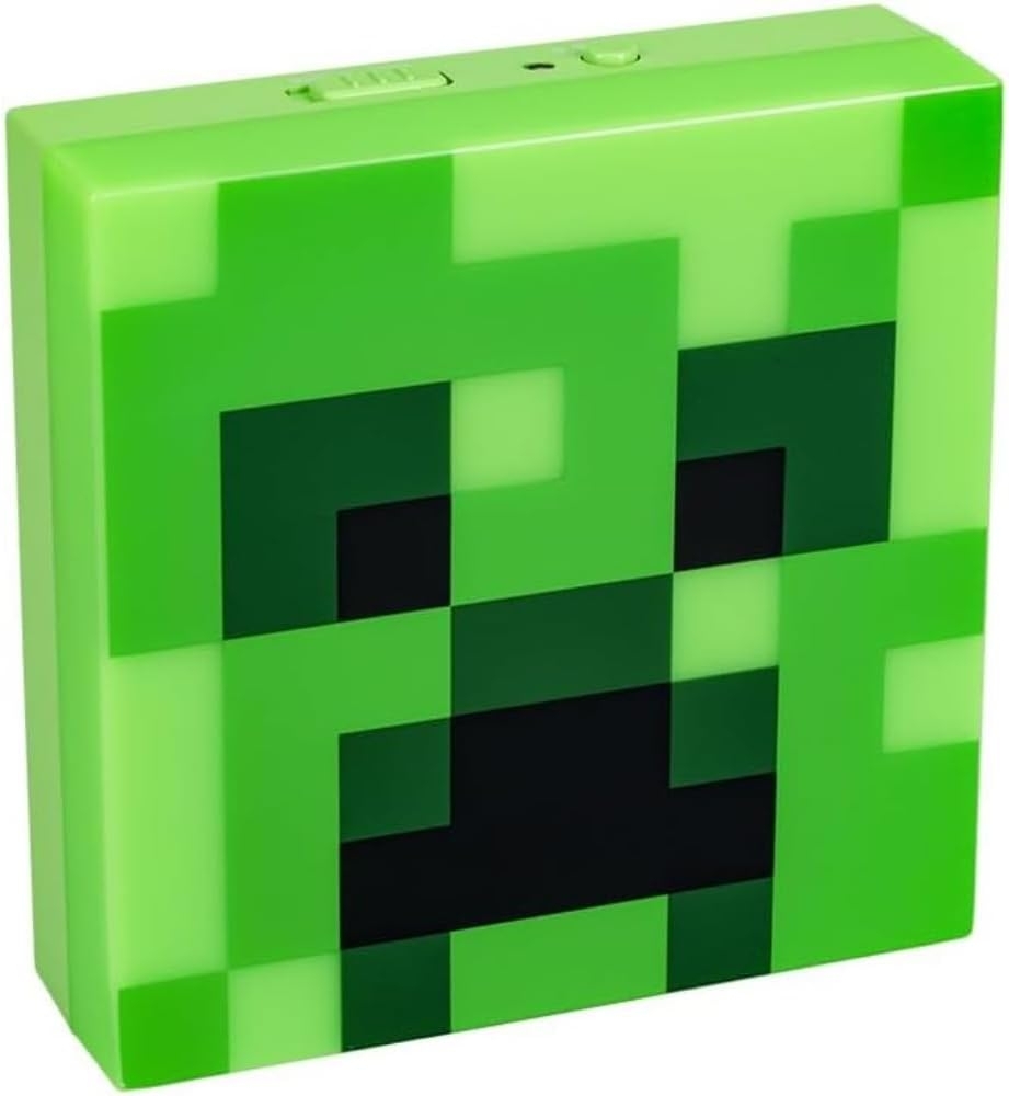 Minecraft Paladone Creeper Nachtlicht, Nachtlichtsensor-Funktion, tragbar, klebende Rückseite zur Wandplatzierung, offizielles lizenziertes Geschenk und Schlafzimmerdekor Fans Bild 1