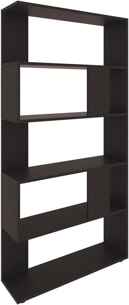 VICCO Raumteiler Schwarz Regal 5 Fächer 80 x 162,6 x 23,6 cm (BxHxT) modern Bild 1