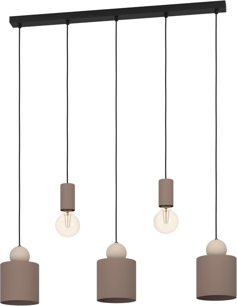 Eglo 900346 Hängeleuchte GAZZOLA E27 5X40W Mokka L:91cm B:15cm H:110cm dimmbar Bild 1