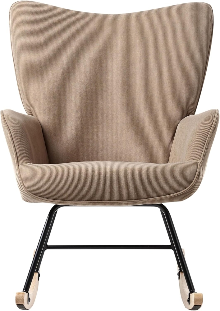 Schaukelsessel ARSET Cord Taupe Bild 1