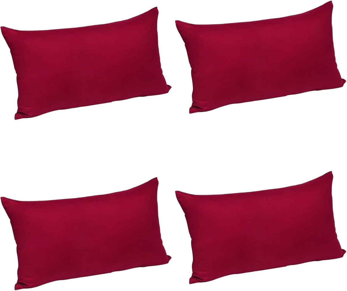 Woltu Kissenbezüge, 4x Kissenbezug Kissenhülle Baumwolle mit Reissverschluss Bild 1