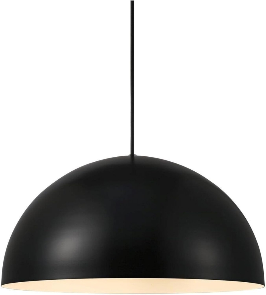 Nordlux Moderne Pendelleuchten Ellen 40 Ø 40 Cm Schwarz 1-flammig Rund, Schwarz, Kunststoff, Metall, 48573003 Bild 1
