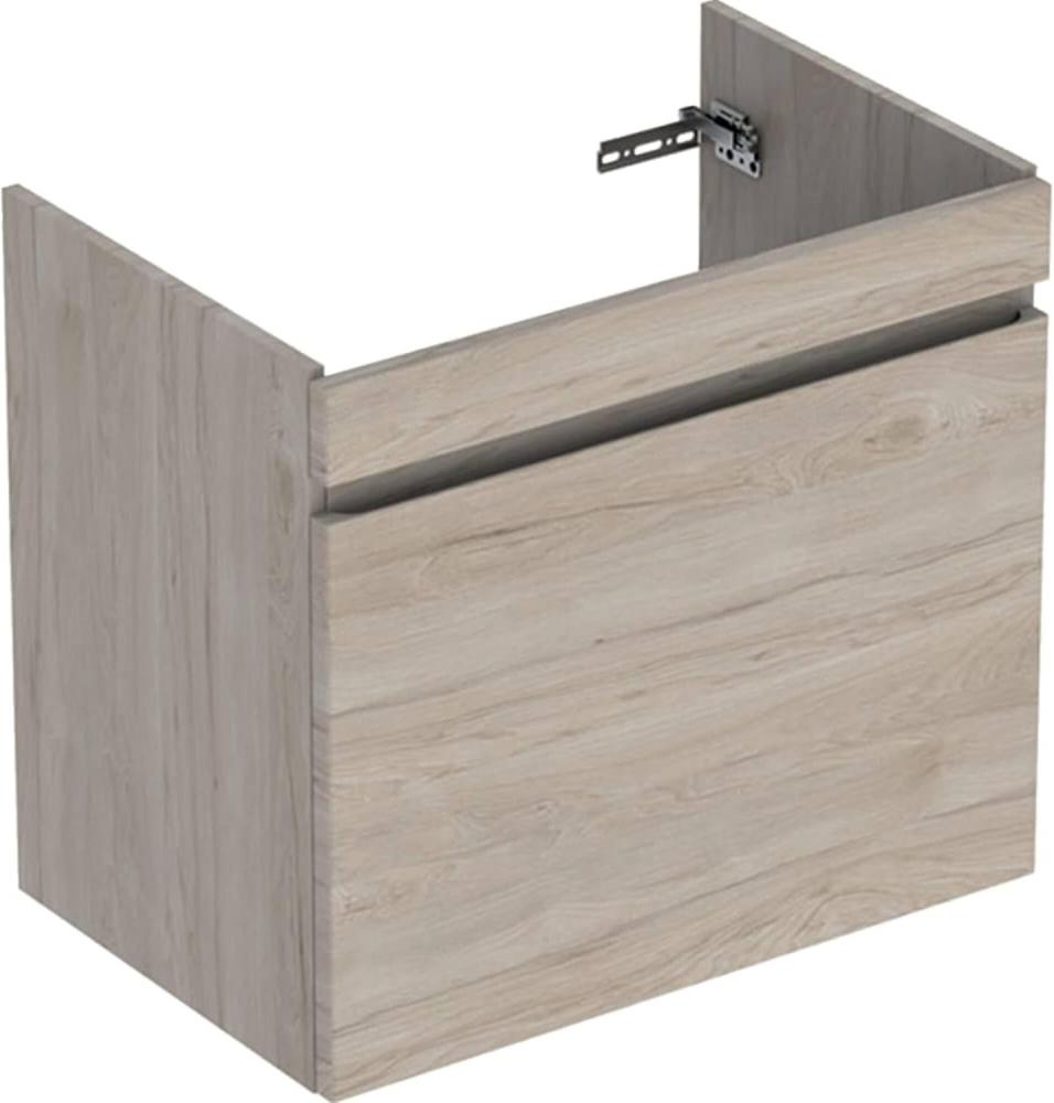 Geberit Renova Plan Unterschrank für Waschtisch, mit 1 Schublade, 68,2x60,6x44,6cm, 501908, Farbe: Nussbaum hickory hell / Folie strukturiert - 501.908.00.1 Bild 1