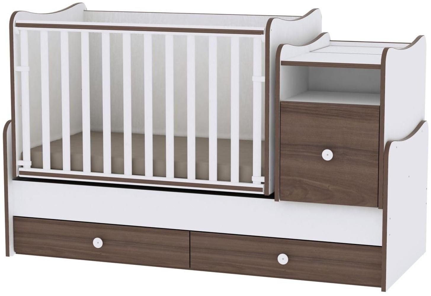 Lorelli 'Trend Plus NEW' Babybett Schaukelfunktion braun Bild 1