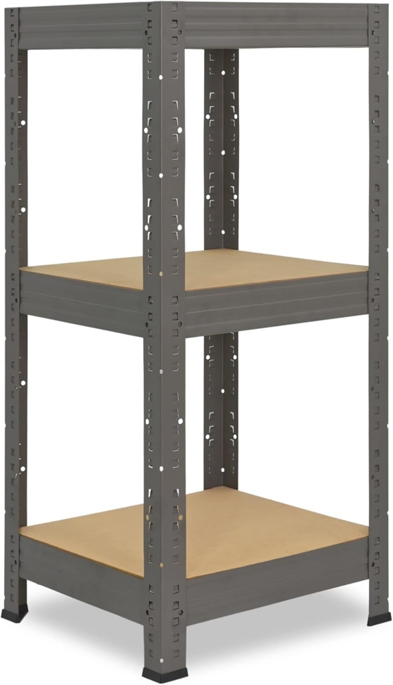 shelfplaza PRO 90x40x40 cm Schwerlastregal in grau mit 3 Böden und 200 kg Traglast pro Boden Bild 1
