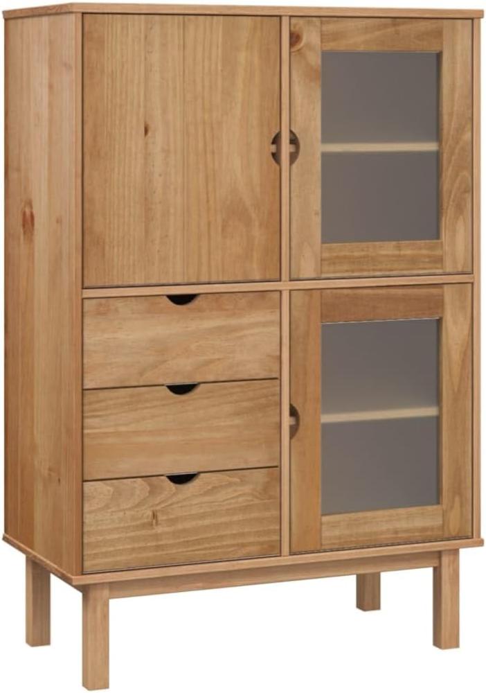 vidaXL Highboard OTTA 85x43x125 cm Massivholz Kiefer 351306 Bild 1