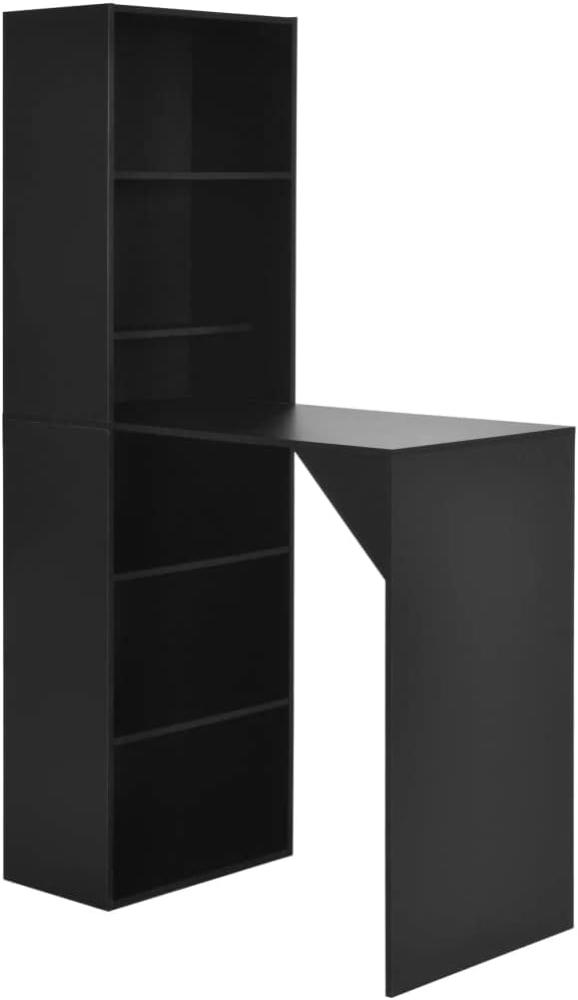 vidaXL Bartisch mit Schrank Schwarz 115x59x200 cm 280228 Bild 1