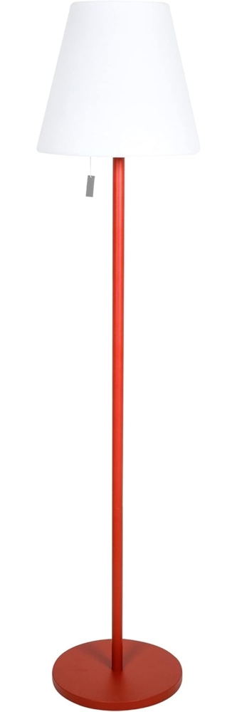 greemotion Solar-LED-Stehleuchte Outdoor, 3-fach Höhenverstellbare, Rot Bild 1