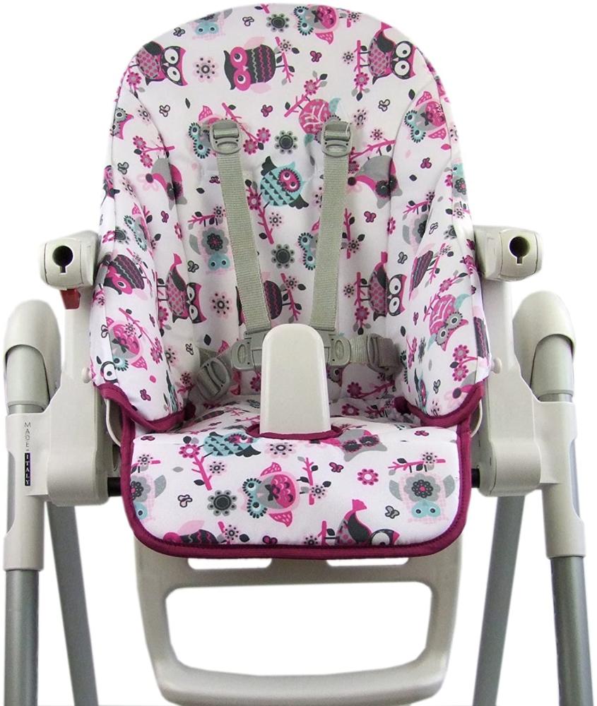 BAMBINIWELT Ersatzbezug Sitzkissen Bezug kompatibel mit Peg Perego Prima Pappa ZERO3 & SIESTA (Eule $1) Bild 1