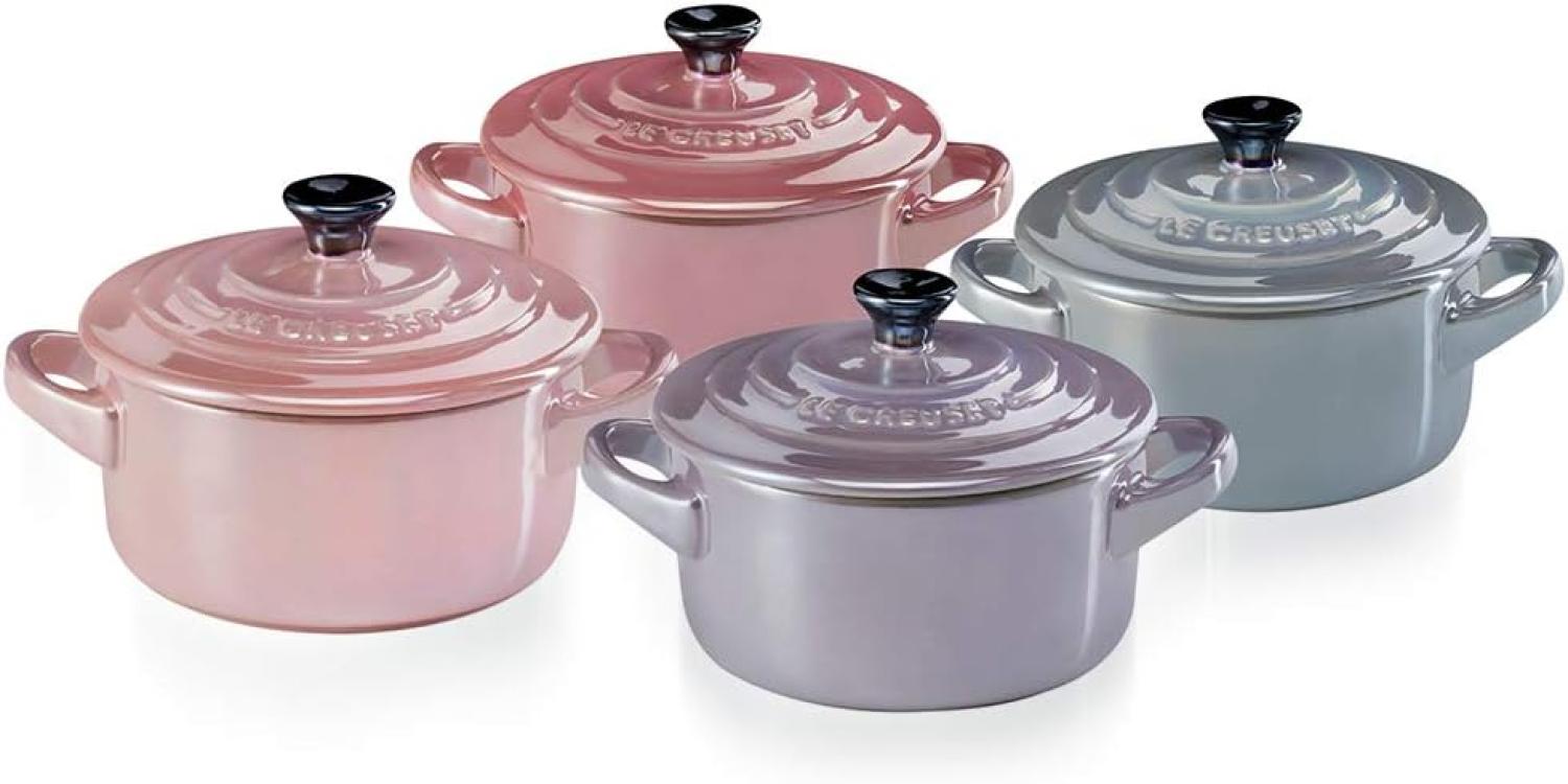 Le Creuset MINI-COCOTTE 4ER SET METALLICS ROSÉ Bild 1