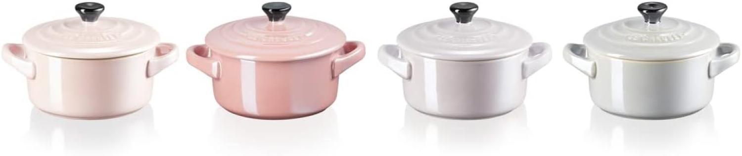 Le Creuset MINI-COCOTTE 4ER SET METALLICS ROSÉ Bild 1